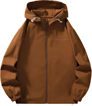 2023 Packable Rain Jacket for Men Lightweight Waterproof Rain Shell Jacket Raincoat Golf Cycling Windbreaker Coats