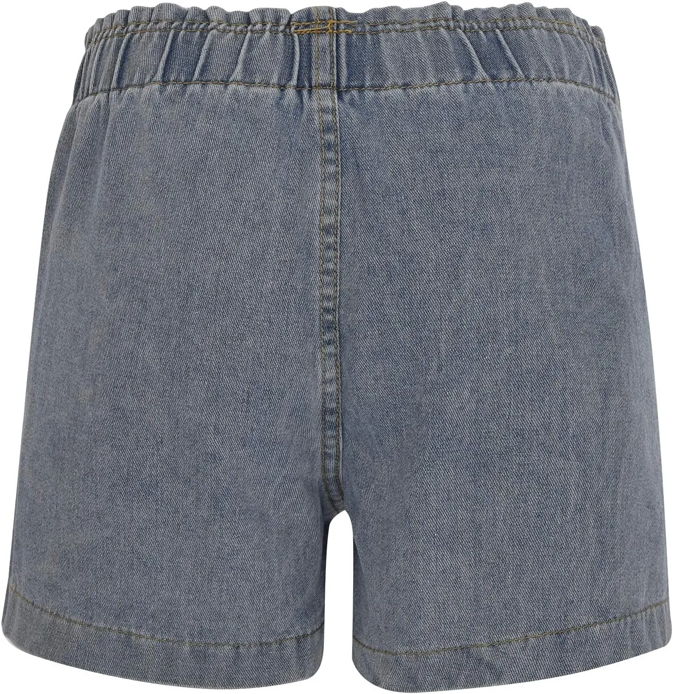 2025 Casual Women Denim Shorts Elastic High Waisted Ripped Short Jean Stretchy Elastic Waist Jean with Pockets