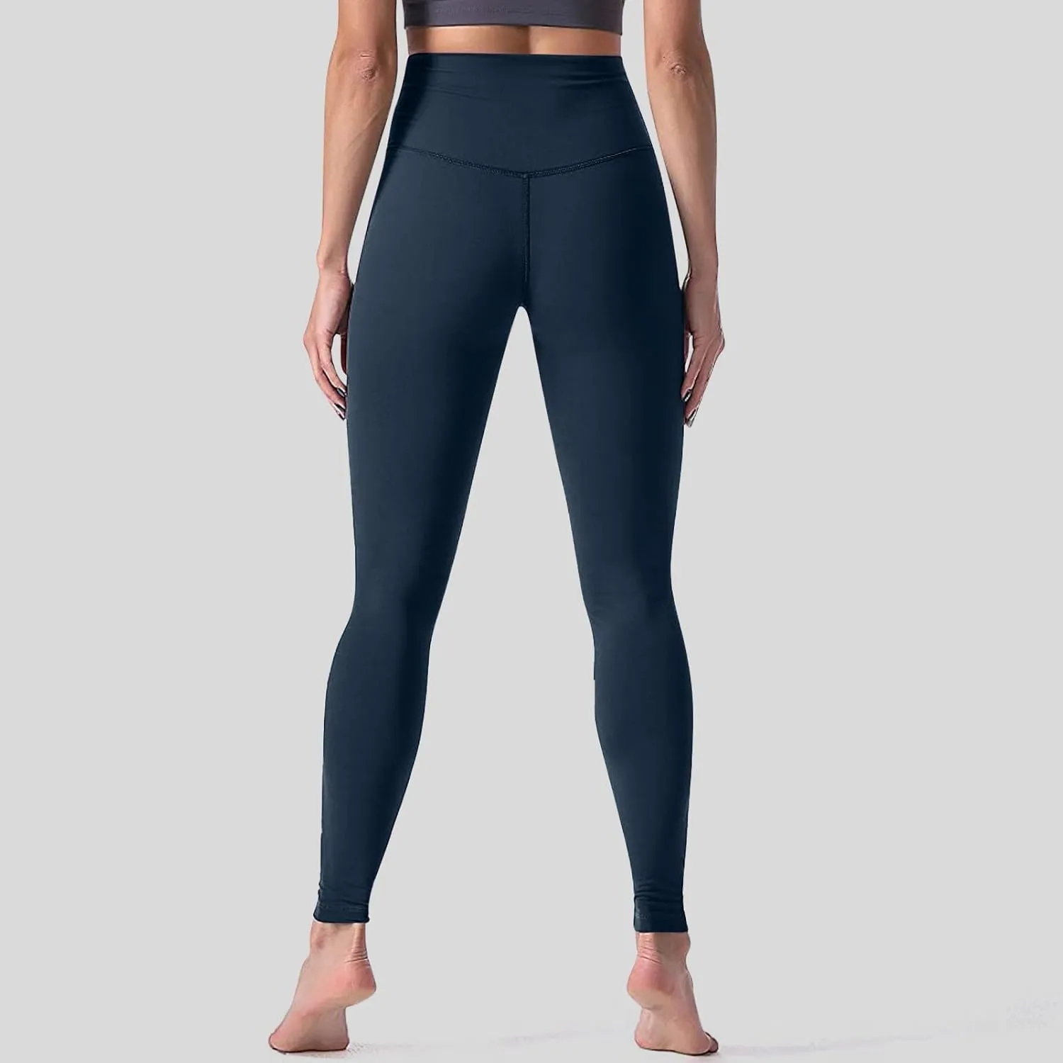 7/8 Yoga Leggings for Women Petite Work Out Leggings Gym Activewear Soft Stretchy Compression Athletic Leggings
