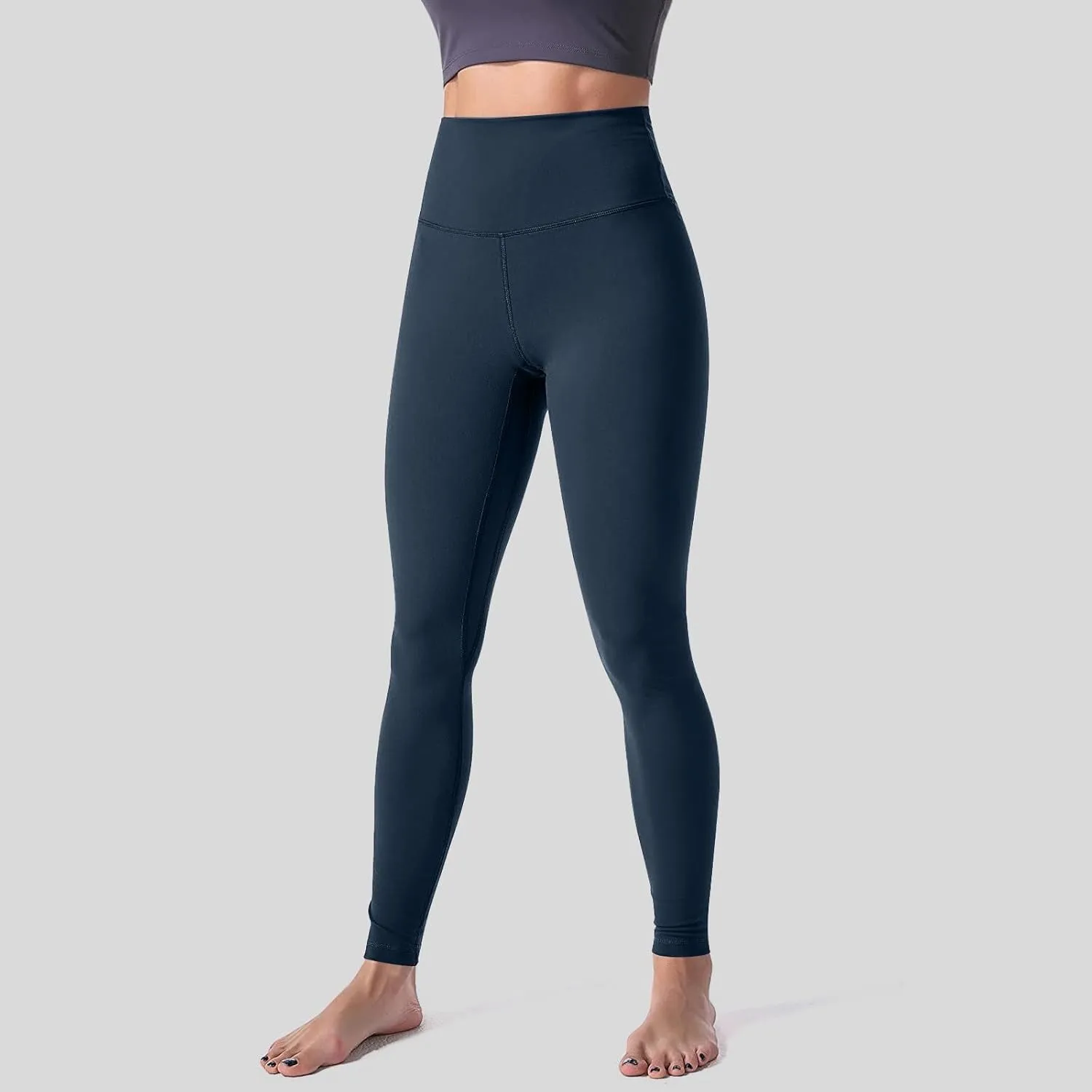 7/8 Yoga Leggings for Women Petite Work Out Leggings Gym Activewear Soft Stretchy Compression Athletic Leggings