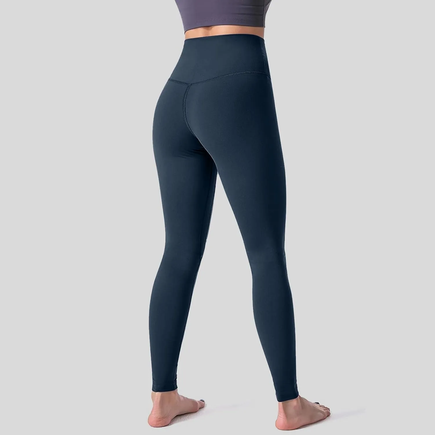 7/8 Yoga Leggings for Women Petite Work Out Leggings Gym Activewear Soft Stretchy Compression Athletic Leggings