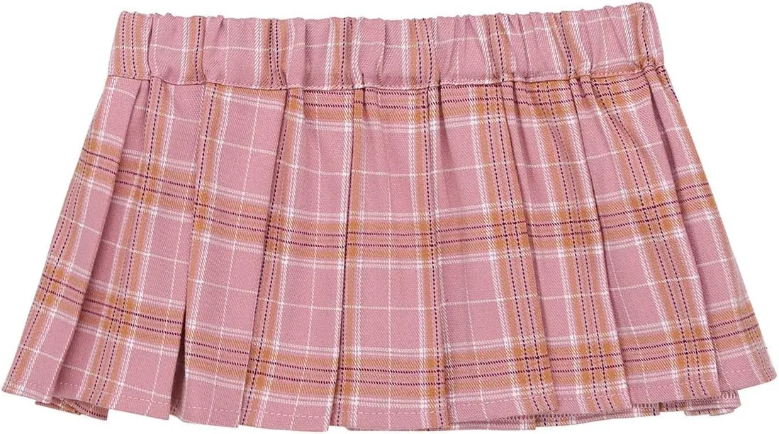 ACSUSS Women's Japanese Schoolgirl Lingerie Scottish Style Mini Plaid Pleated Skirt