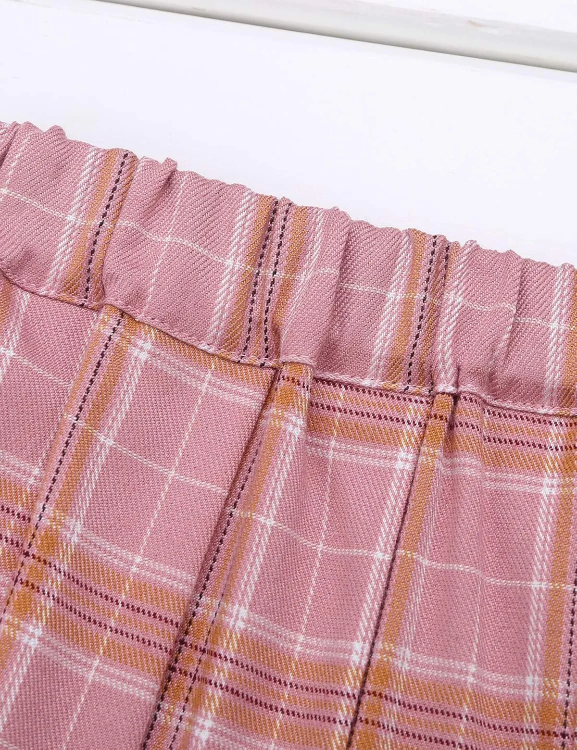 ACSUSS Women's Japanese Schoolgirl Lingerie Scottish Style Mini Plaid Pleated Skirt