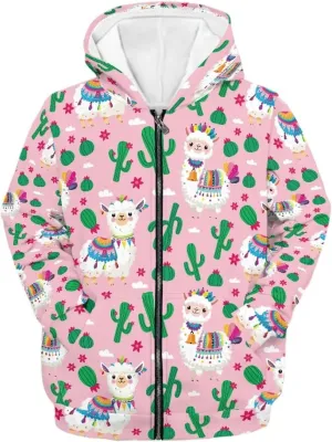 AFPANQZ Unisex Kids Zipper Up Hoodies Long-Sleeve Hoodie Sweatshirts Activewear Full Zipper Hoodies Thin Coat S-XL