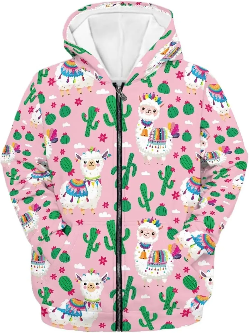 AFPANQZ Unisex Kids Zipper Up Hoodies Long-Sleeve Hoodie Sweatshirts Activewear Full Zipper Hoodies Thin Coat S-XL