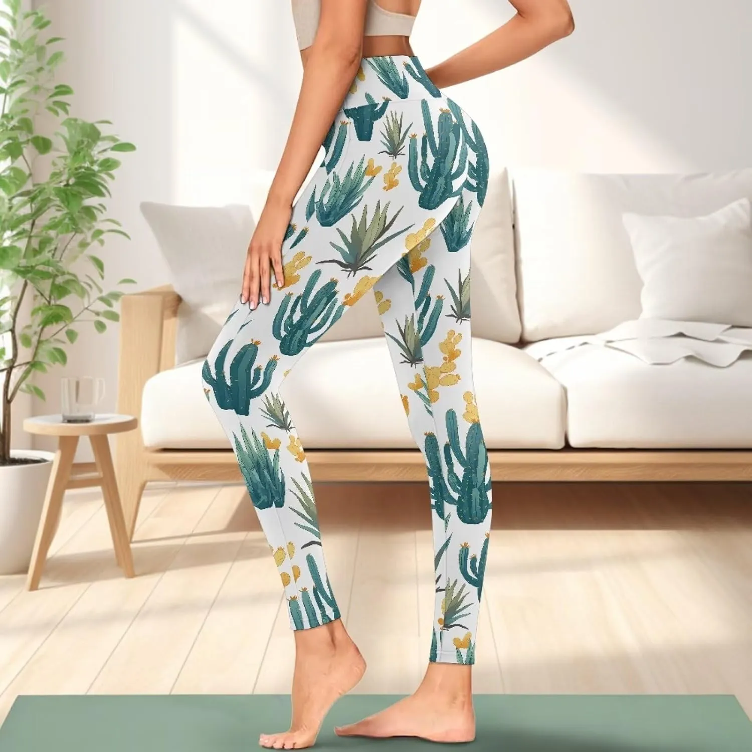 AFPANQZ Women's Yoga Leggings with Pockets Seamless Yoga Pants Casual Running Dance Sports High Waist Long Activewear