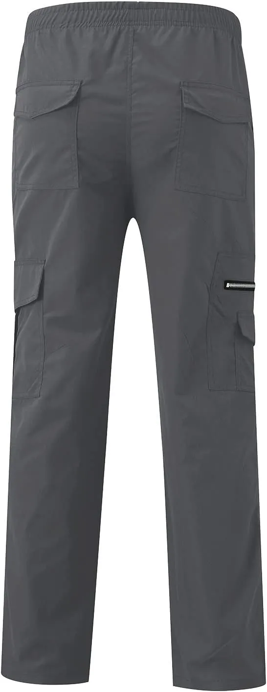 Baggy Cargo Pants Men - Tactical Pants for Men Relaxed Fit Cargo Work Pants with Pockets Outdoor Hiking Pants Trousers