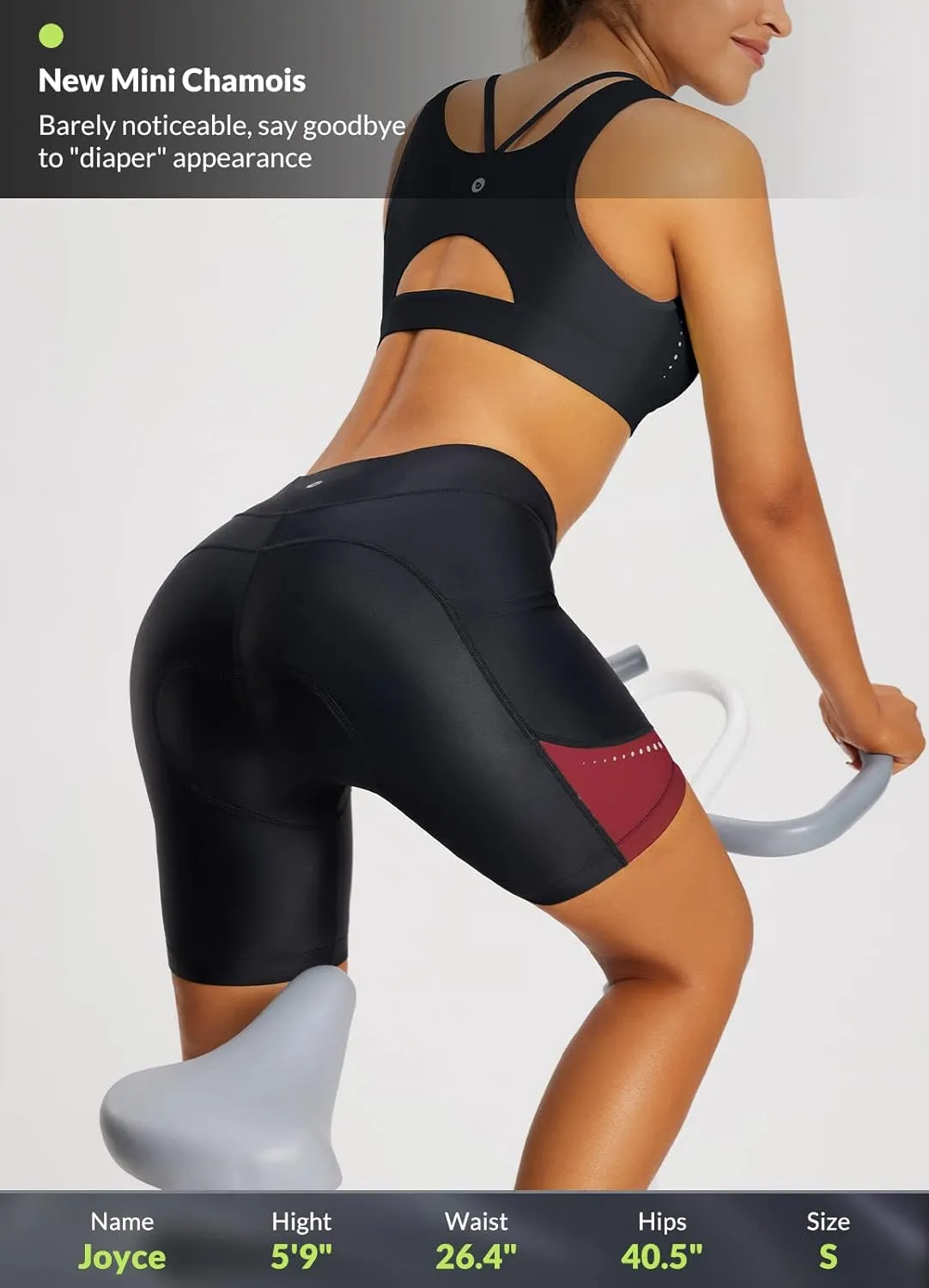 BALEAF Women's 4D Padded Bike Shorts Cycling Underwear with Pockets UPF50 