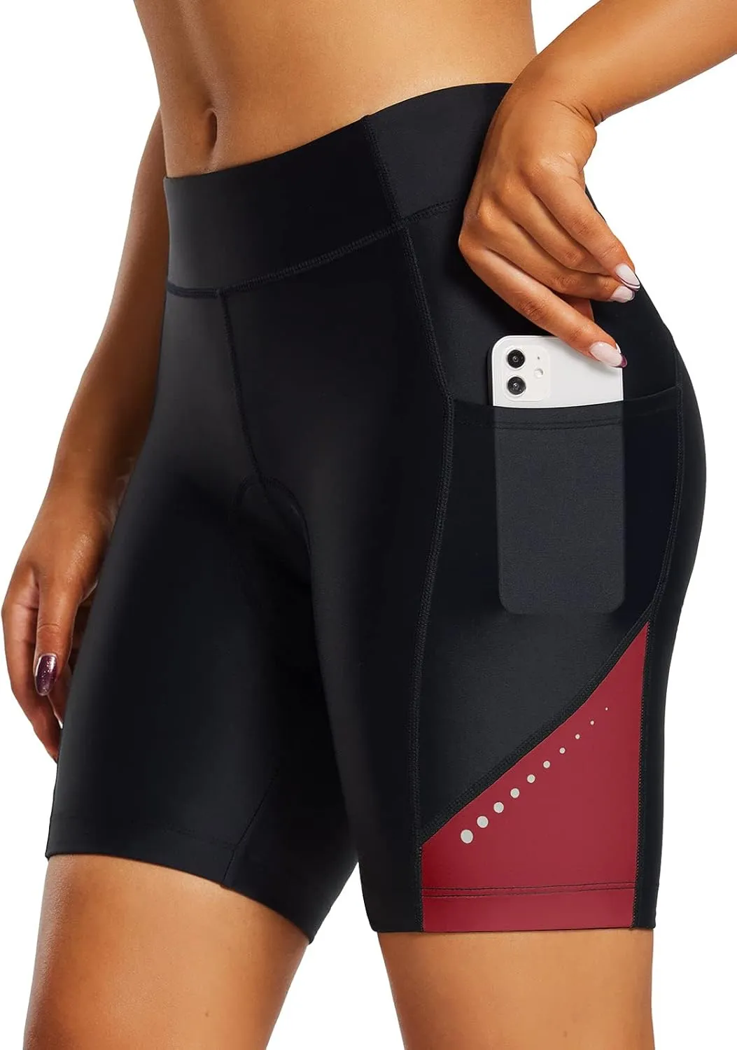 BALEAF Women's 4D Padded Bike Shorts Cycling Underwear with Pockets UPF50 
