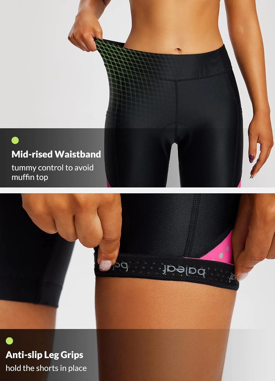 BALEAF Women's 4D Padded Bike Shorts Cycling Underwear with Pockets UPF50 