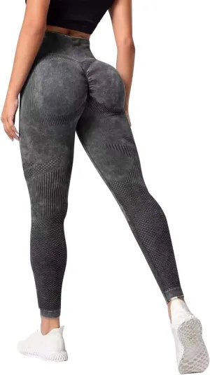 Booty Lifting Leggings for Women High Waist Slim Fit Stretch Trendy Graphic Running Yoga Pants Soft Seamless Leggings