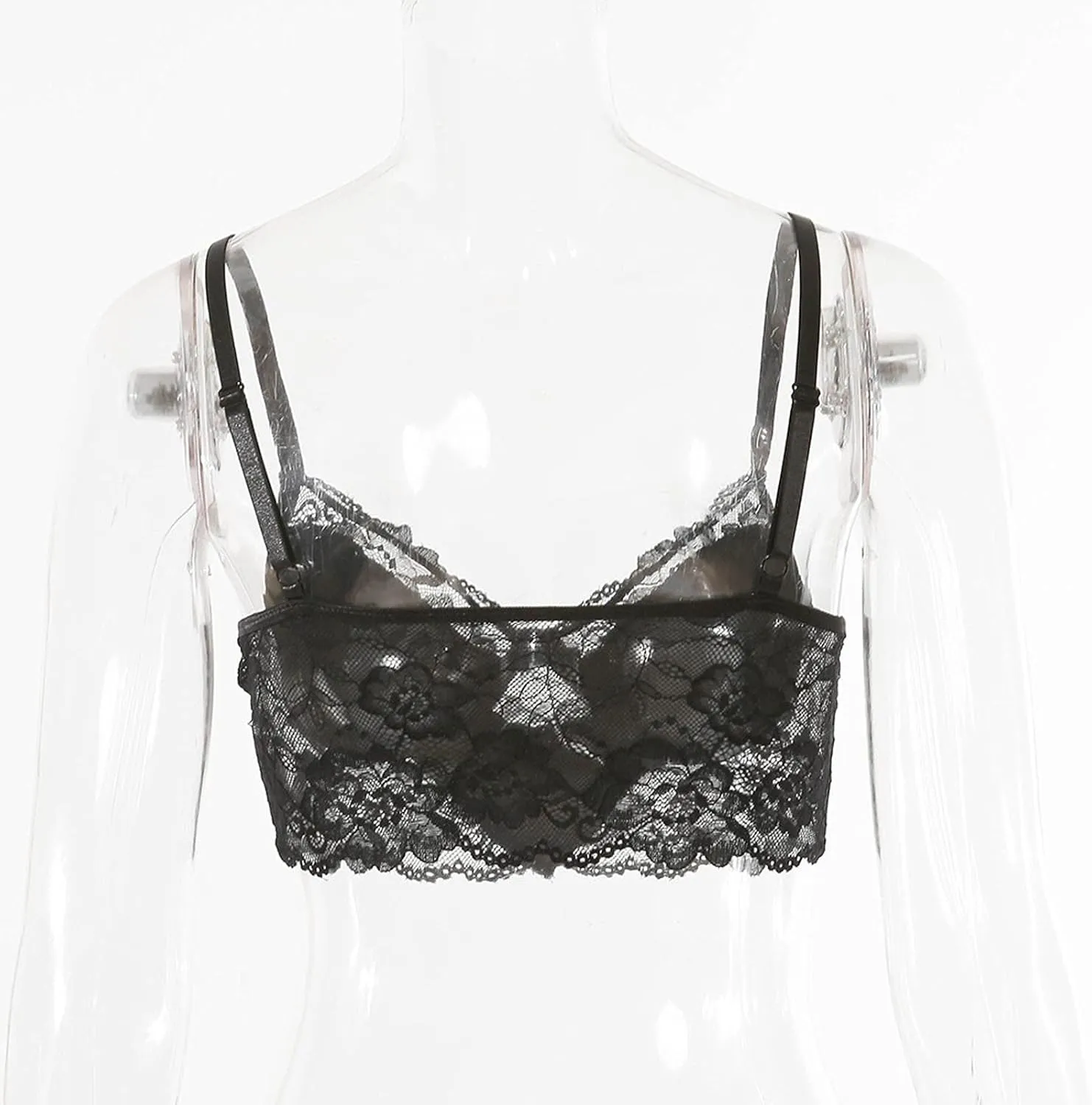 Bras for Women High Support Lightly Workout Tops Bras Bralettes for Women Plus Size Lace Lined Support Full Figure
