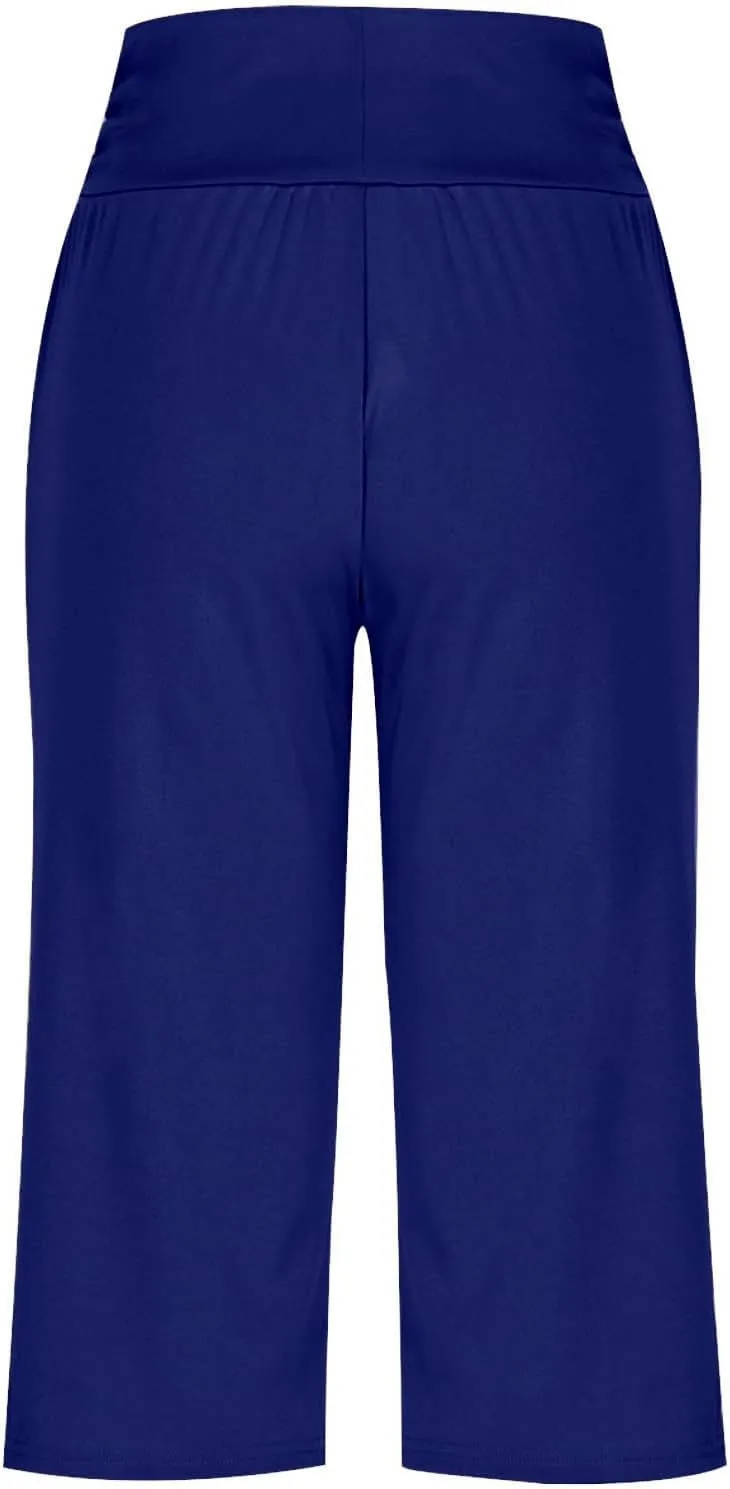Capri Pants for Women Joggers Stretch Lightweight Running Yoga Casual Tactical Hiking with Pockets Water Resistant
