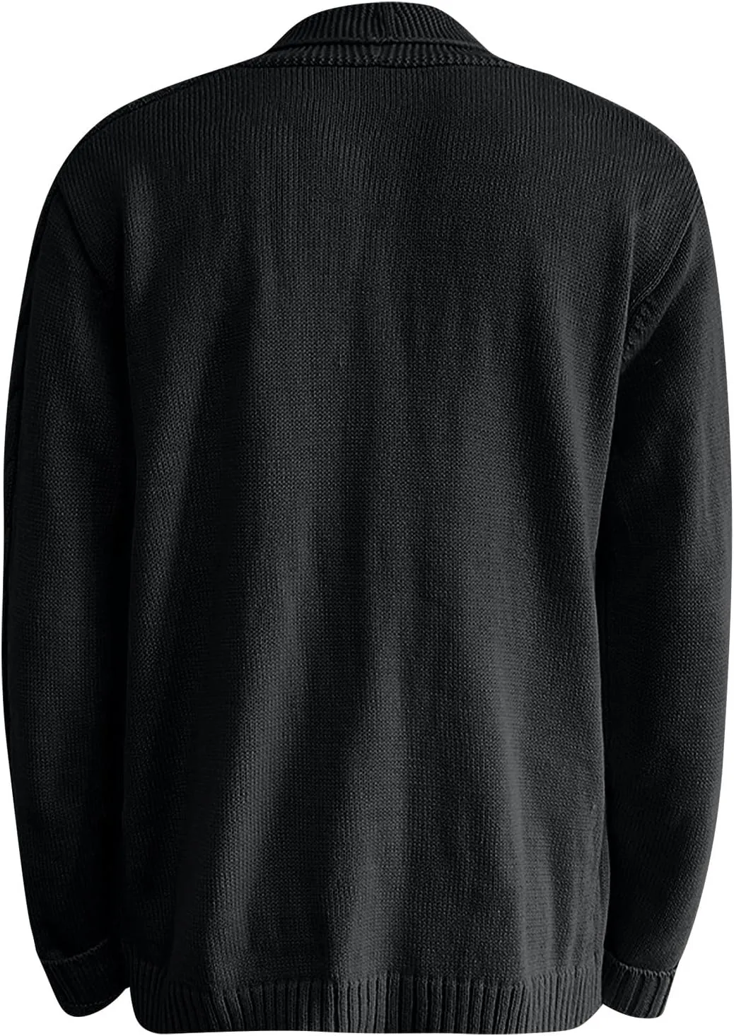 Cardigan Sweater Men 2024 Stylish Slimfit Shawl Collar Cardigans Casual Cable Knitted Button Down Sweater With Pocket