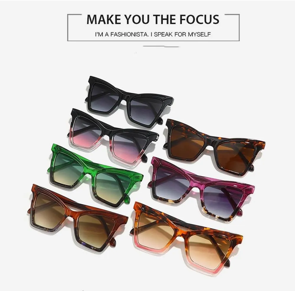 Cat Eye Sunglasses For Women Fashion Trending Shades Unisex Outdoors Travel Driving Glasses UV400