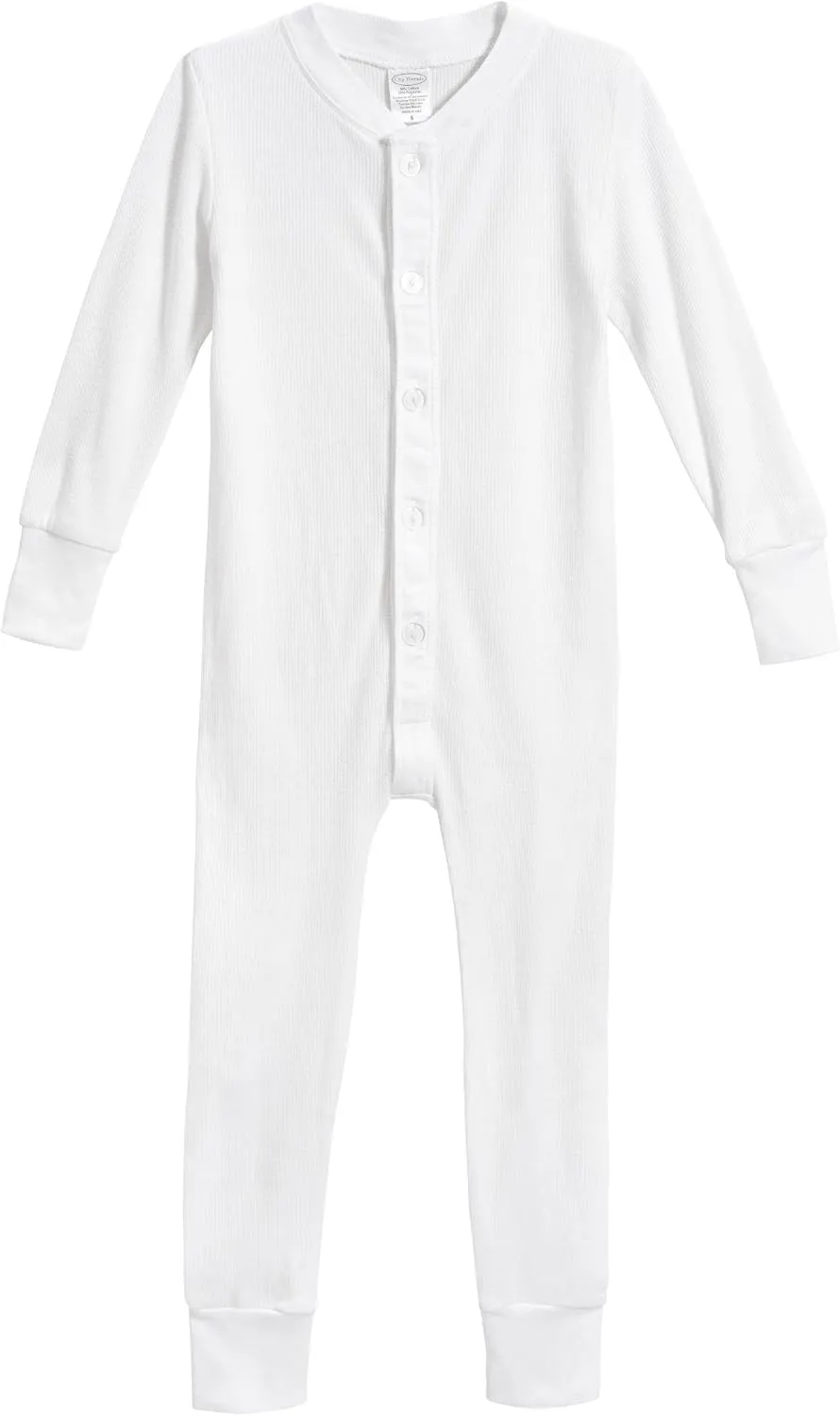 City Threads Boys' and Girls' Union Suit Thermal Underwear Long John Made in USA