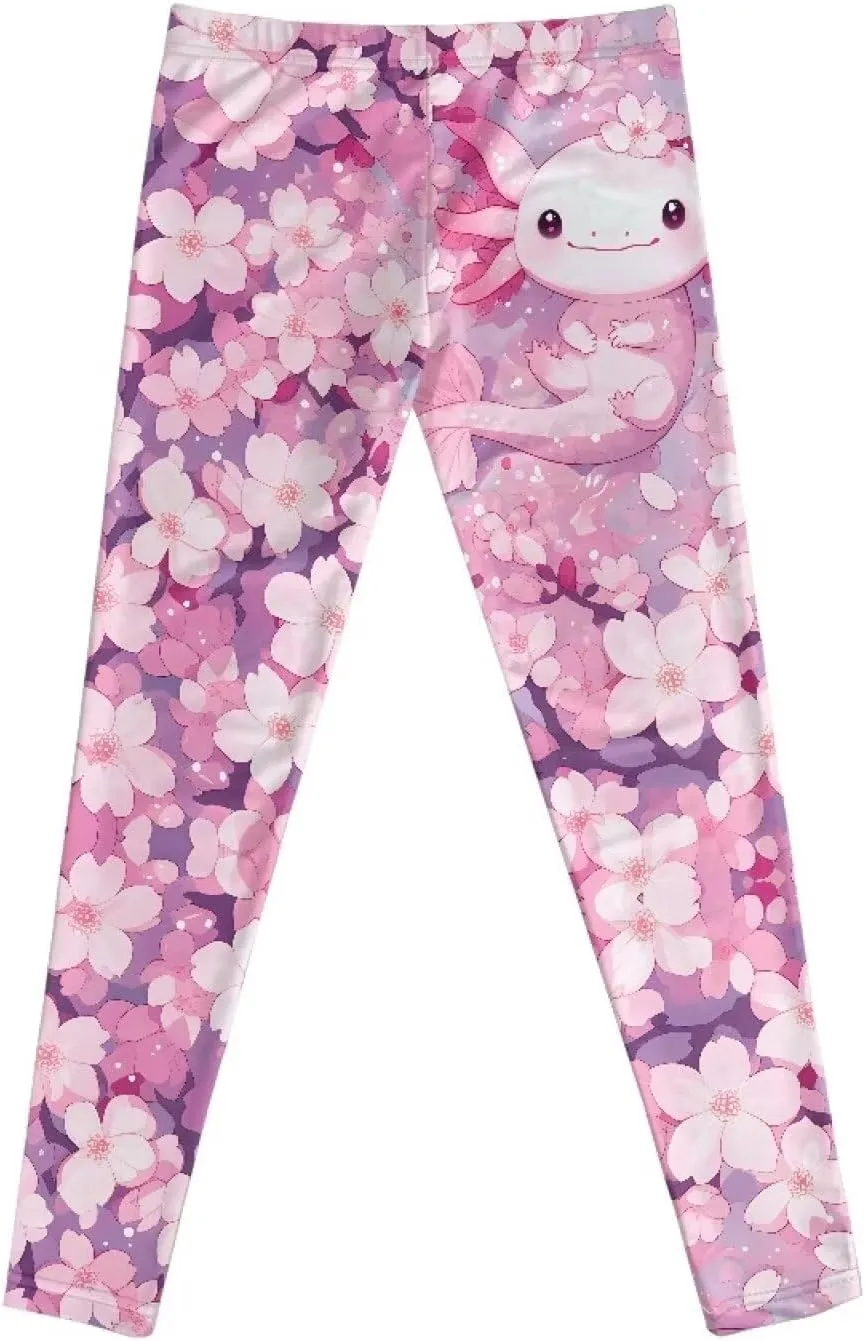 COEQINE Girls’ Leggings, Yoga Pants Activewear Legging High Waist Active Pants Size for 4-13 Years Kids Teens