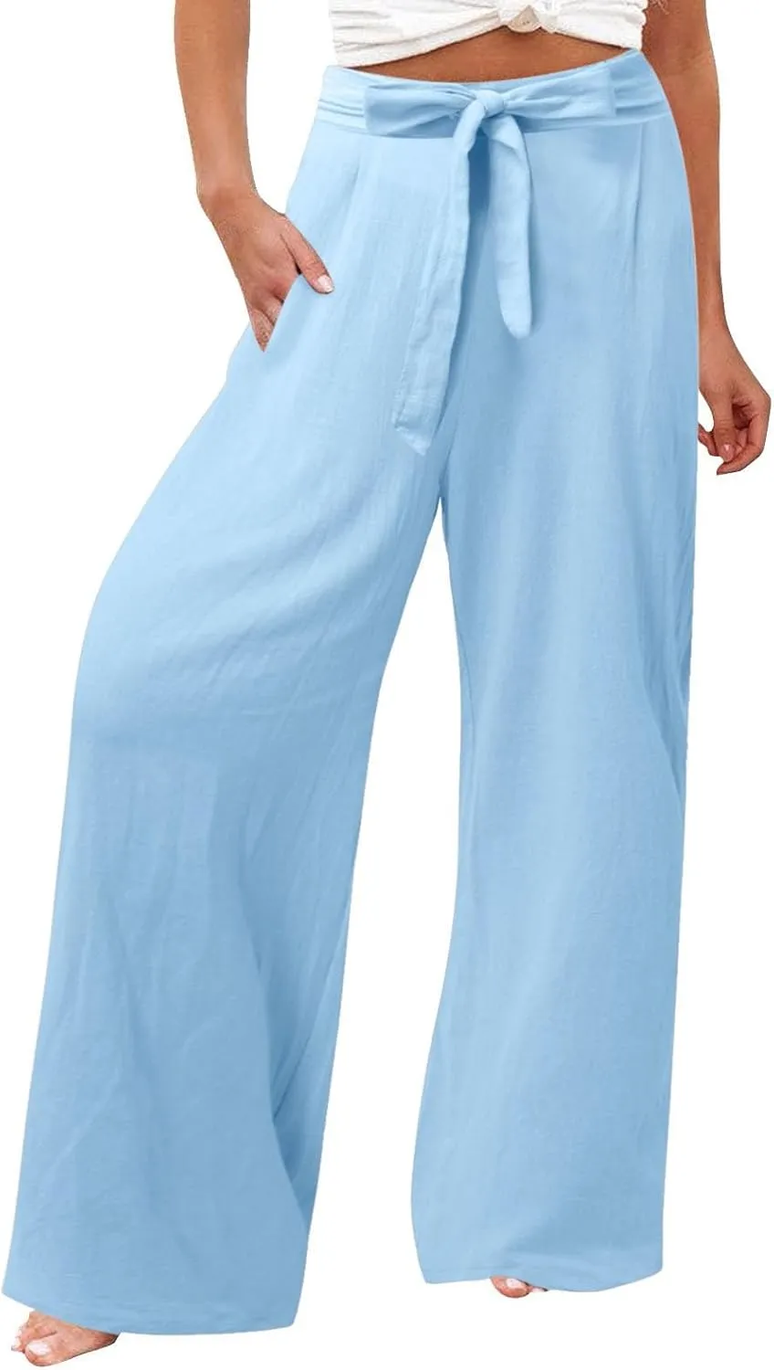 Corduroy Pleated Pants for Women Winter Streetwear Hiking Sweatpants with Pockets Elastic Waist Elastic