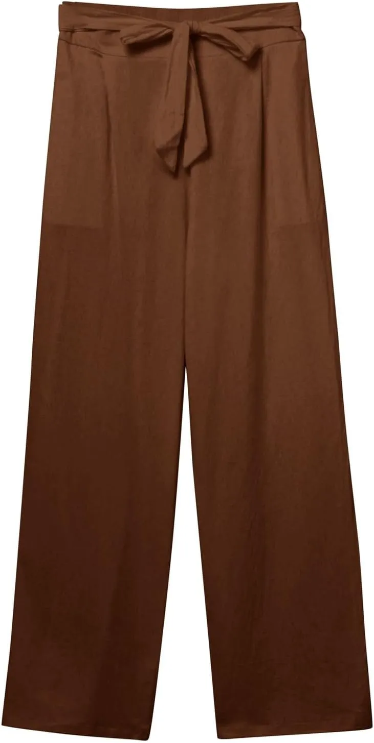 Corduroy Pleated Pants for Women Winter Streetwear Hiking Sweatpants with Pockets Elastic Waist Elastic