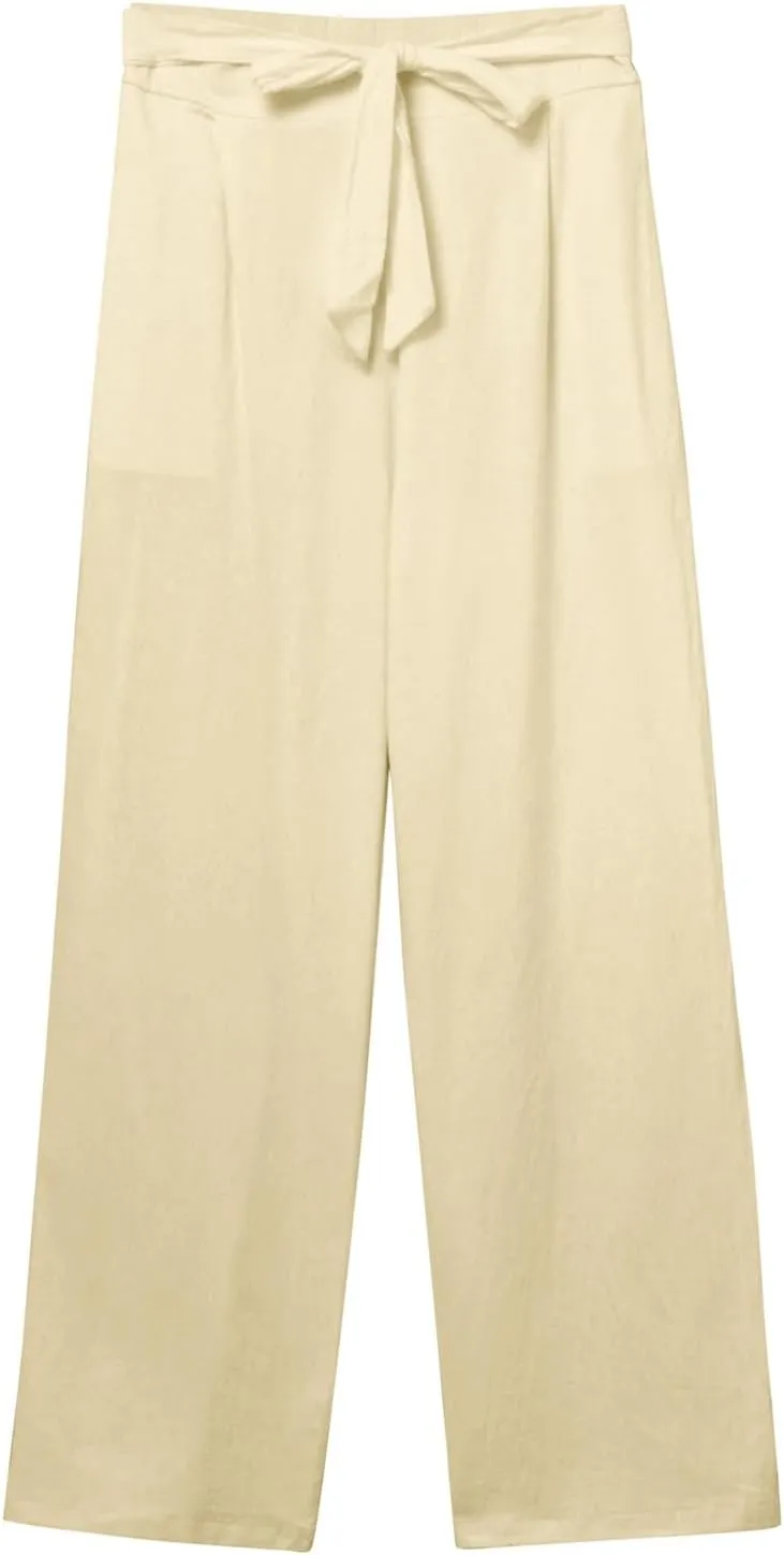 Corduroy Pleated Pants for Women Winter Streetwear Hiking Sweatpants with Pockets Elastic Waist Elastic
