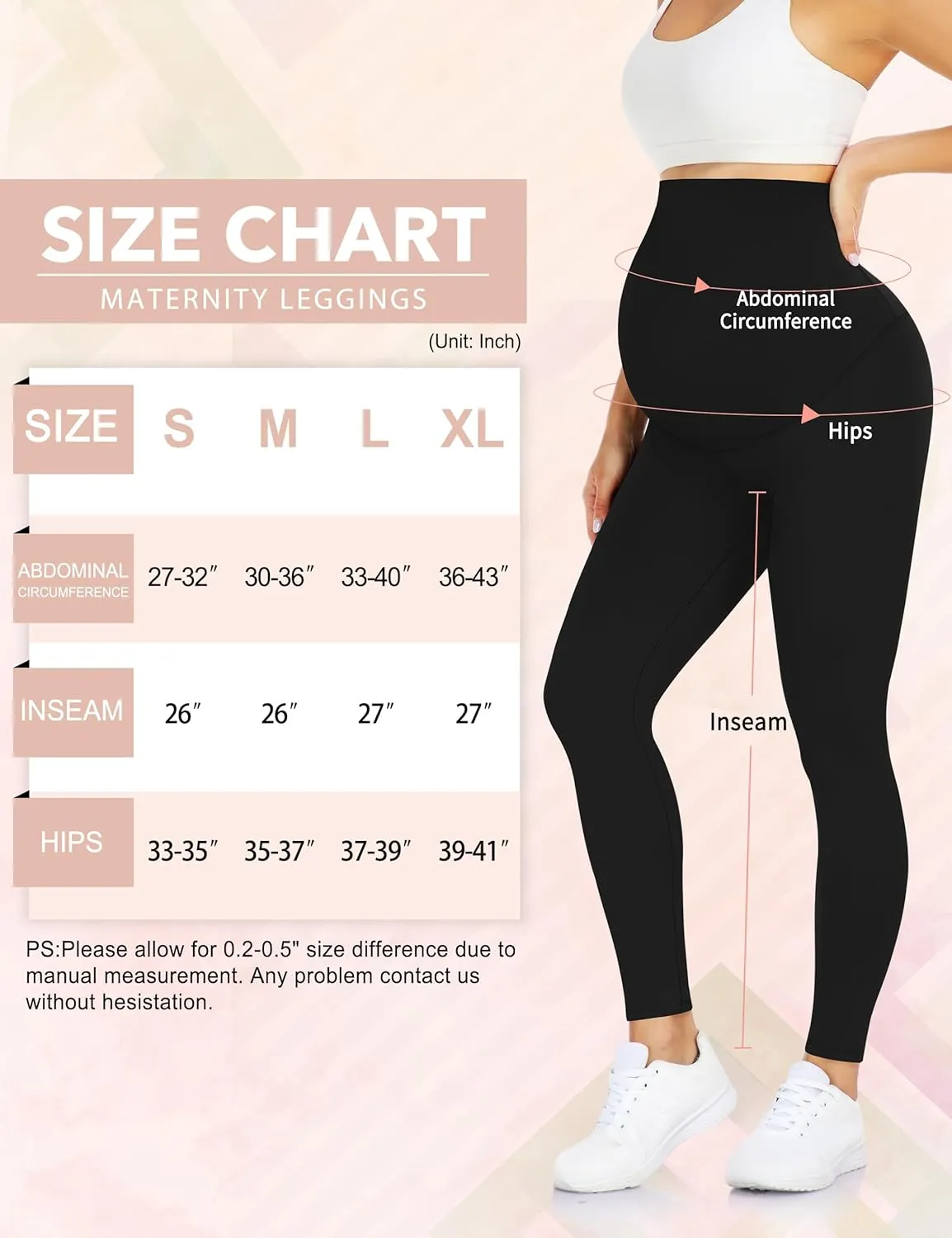 CTHH Maternity Leggings Over The Belly Buttery Soft Pregnancy Workout Pants High Waisted Maternity Activewear for Women