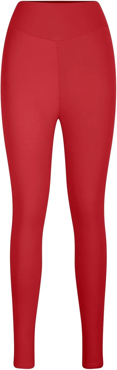 DASAYO Leggings for Women High Waisted Tummy Control Butt Lifting Stretchy Workout Yoga Pants Gym Fitness Activewear