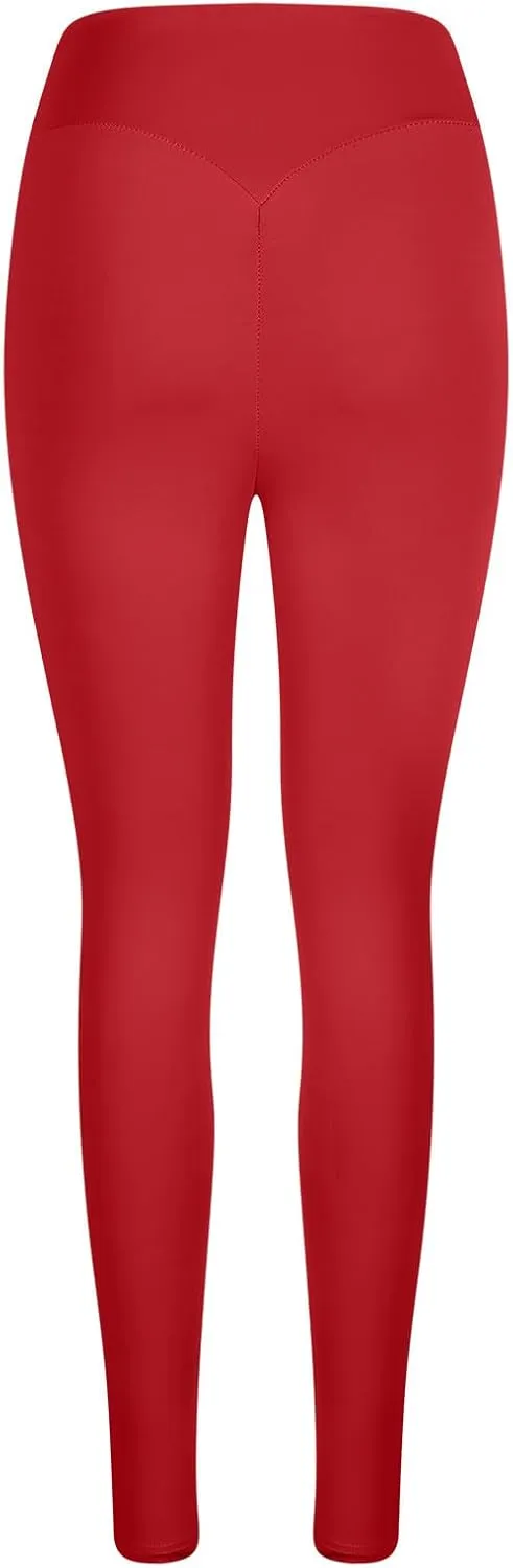 DASAYO Leggings for Women High Waisted Tummy Control Butt Lifting Stretchy Workout Yoga Pants Gym Fitness Activewear