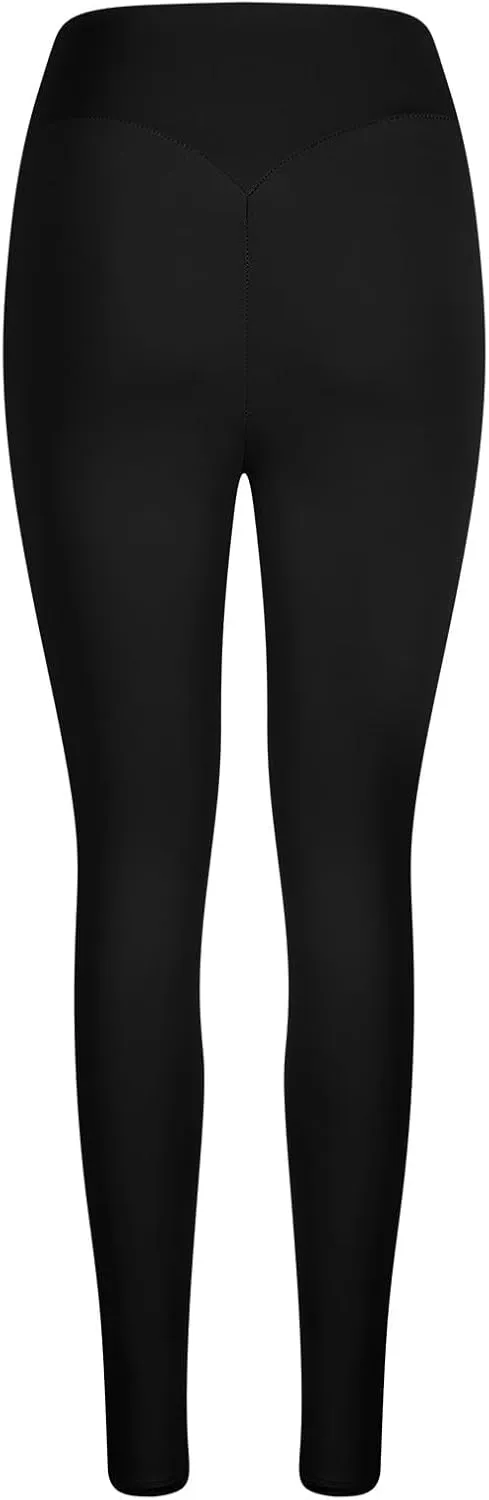 DASAYO Leggings for Women High Waisted Tummy Control Butt Lifting Stretchy Workout Yoga Pants Gym Fitness Activewear