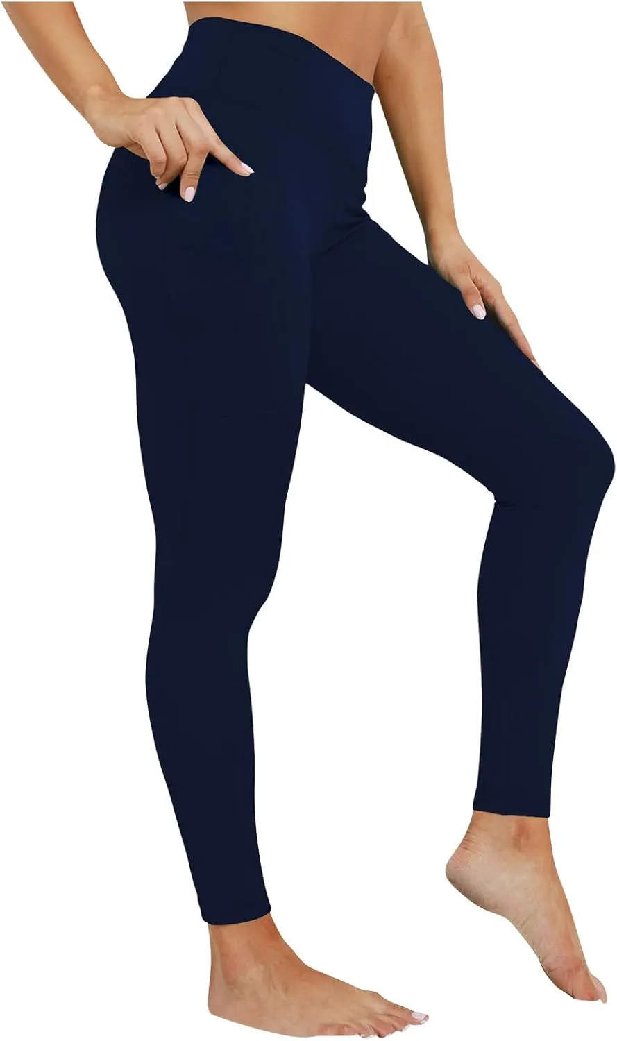 DASAYO Yoga Pants with Pockets for Women High Waist Tummy Control Activewear Leggings Stretchy Fitness Workout Leggings