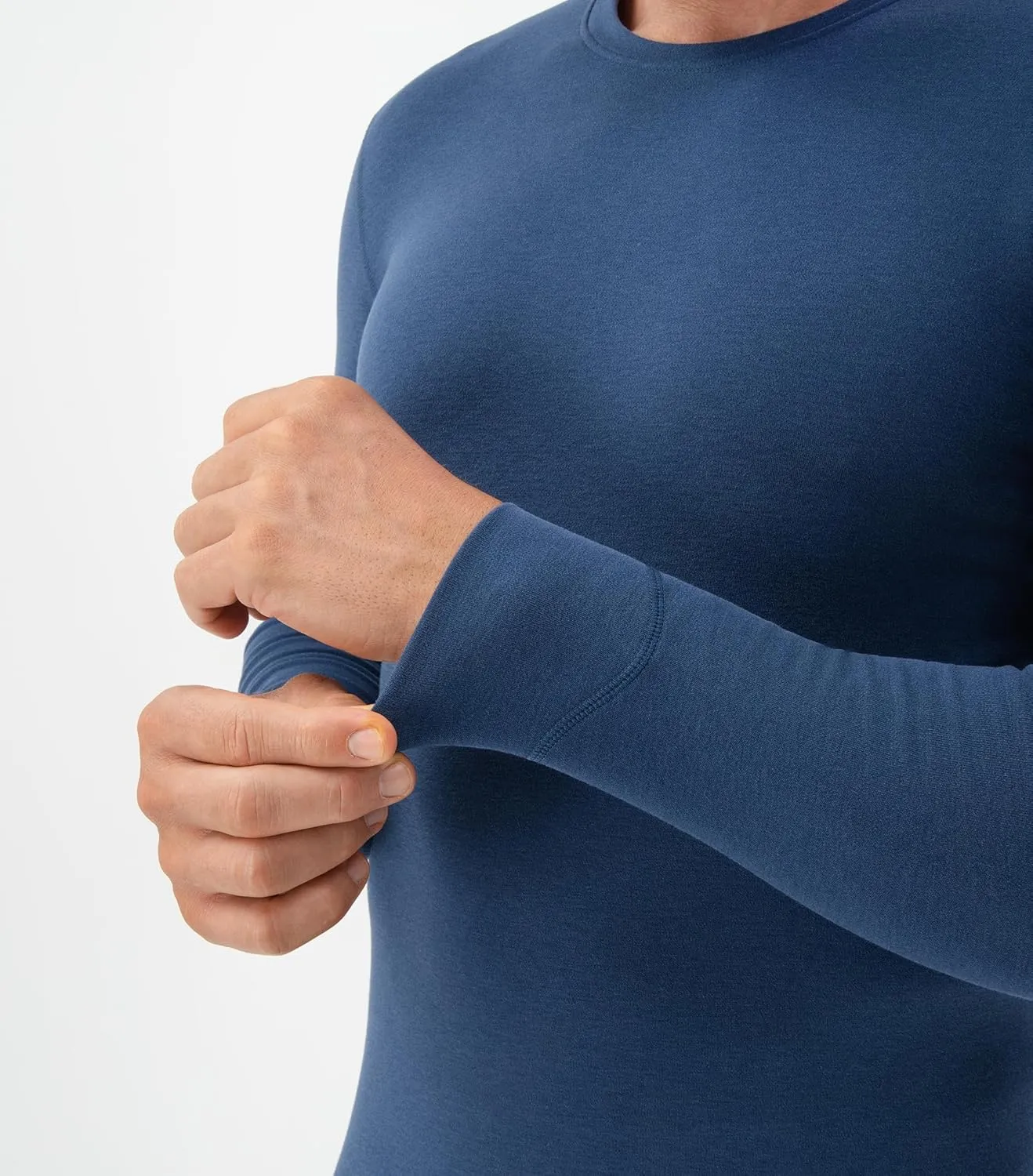 DAVID ARCHY Men’s Lightweight Thermal Underwear - Breathable Comfort for Cool Weather, Ideal for Active Use