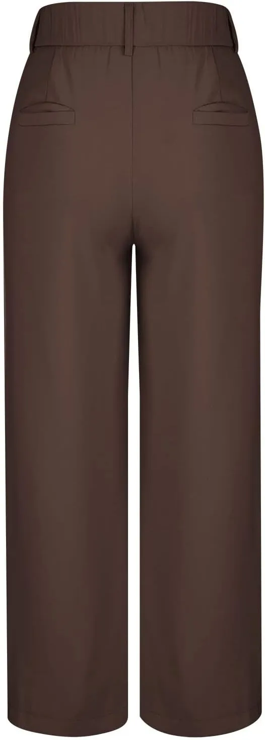 Dress Pants Women Business Casual Office Work Pants Premium Stretch Yoga Pants Straight Leg Bootcut Slacks Pants