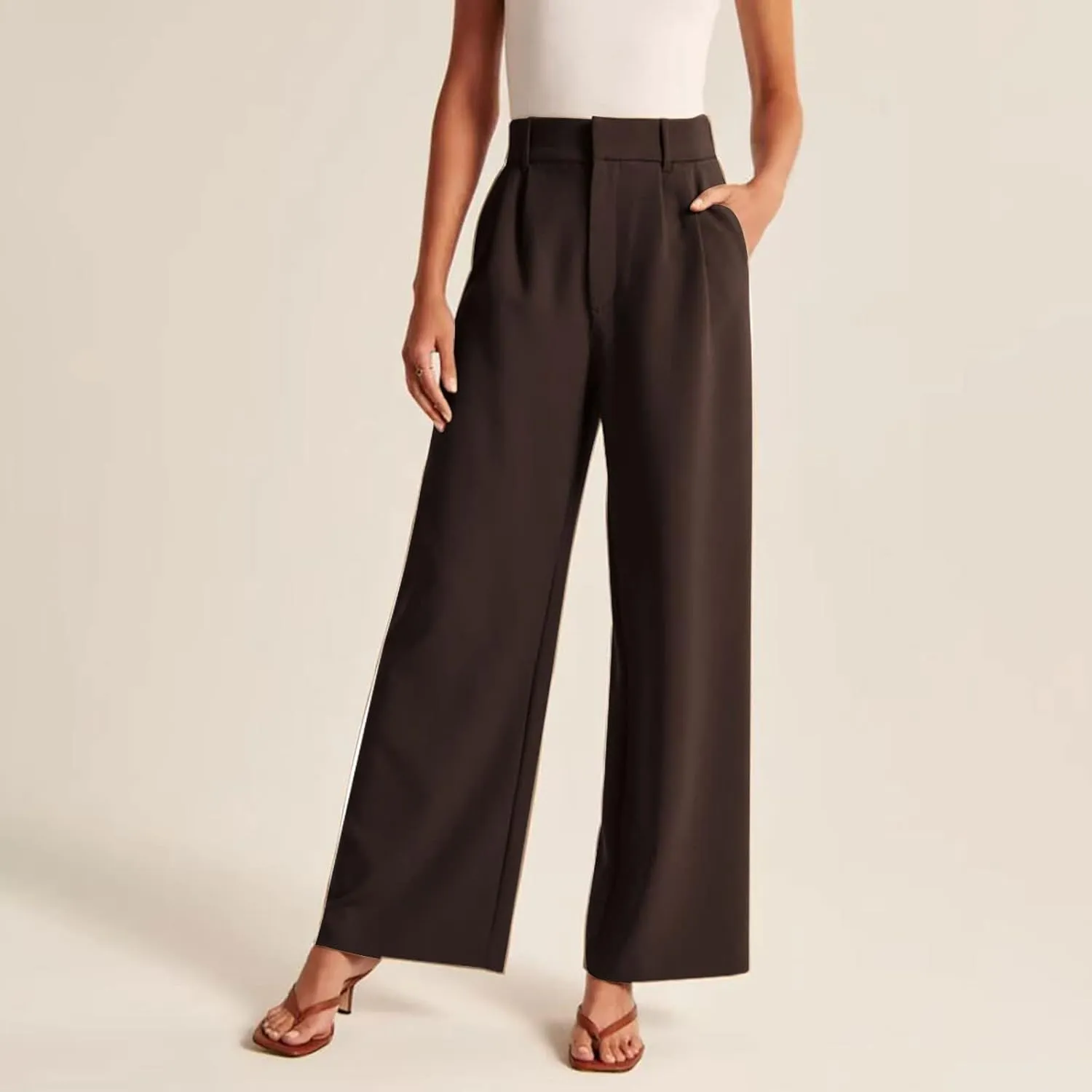 Dress Pants Women Business Casual Office Work Pants Premium Stretch Yoga Pants Straight Leg Bootcut Slacks Pants