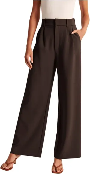 Dress Pants Women Business Casual Office Work Pants Premium Stretch Yoga Pants Straight Leg Bootcut Slacks Pants