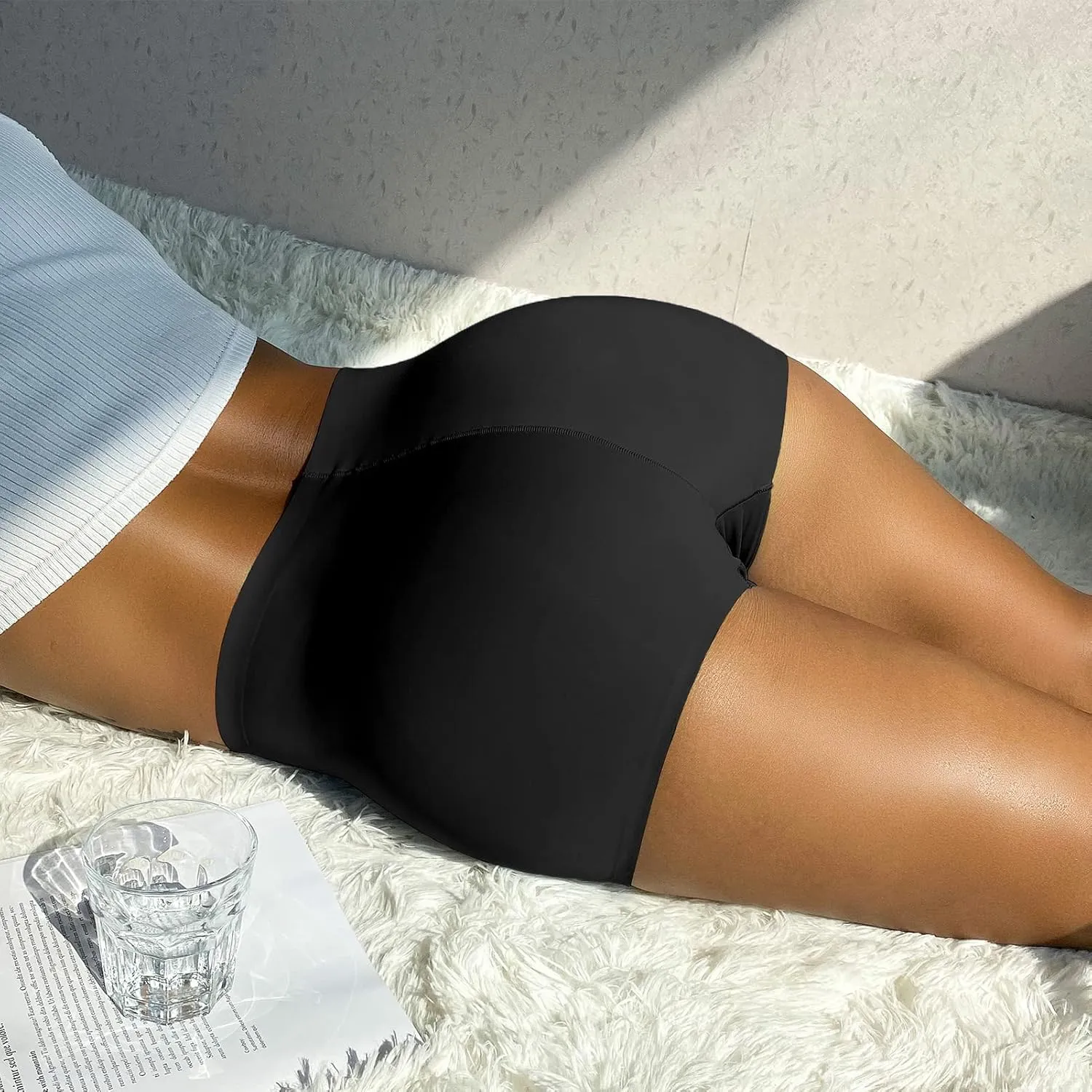 FallSweet No Show Boy Shorts Underwear for Women Seamless Panties Boxer Briefs Pack