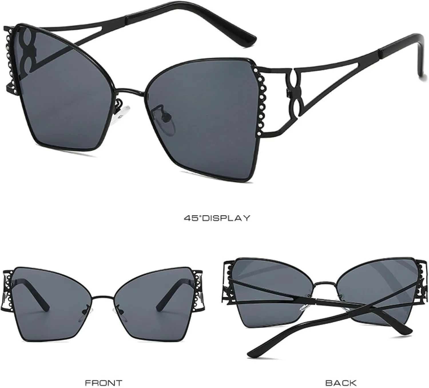 Fashion Sunglasses Women Metal Punk Sun Glasses Men Mirror Eyewear