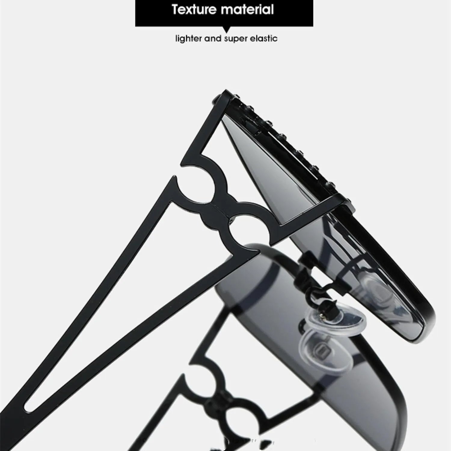 Fashion Sunglasses Women Metal Punk Sun Glasses Men Mirror Eyewear