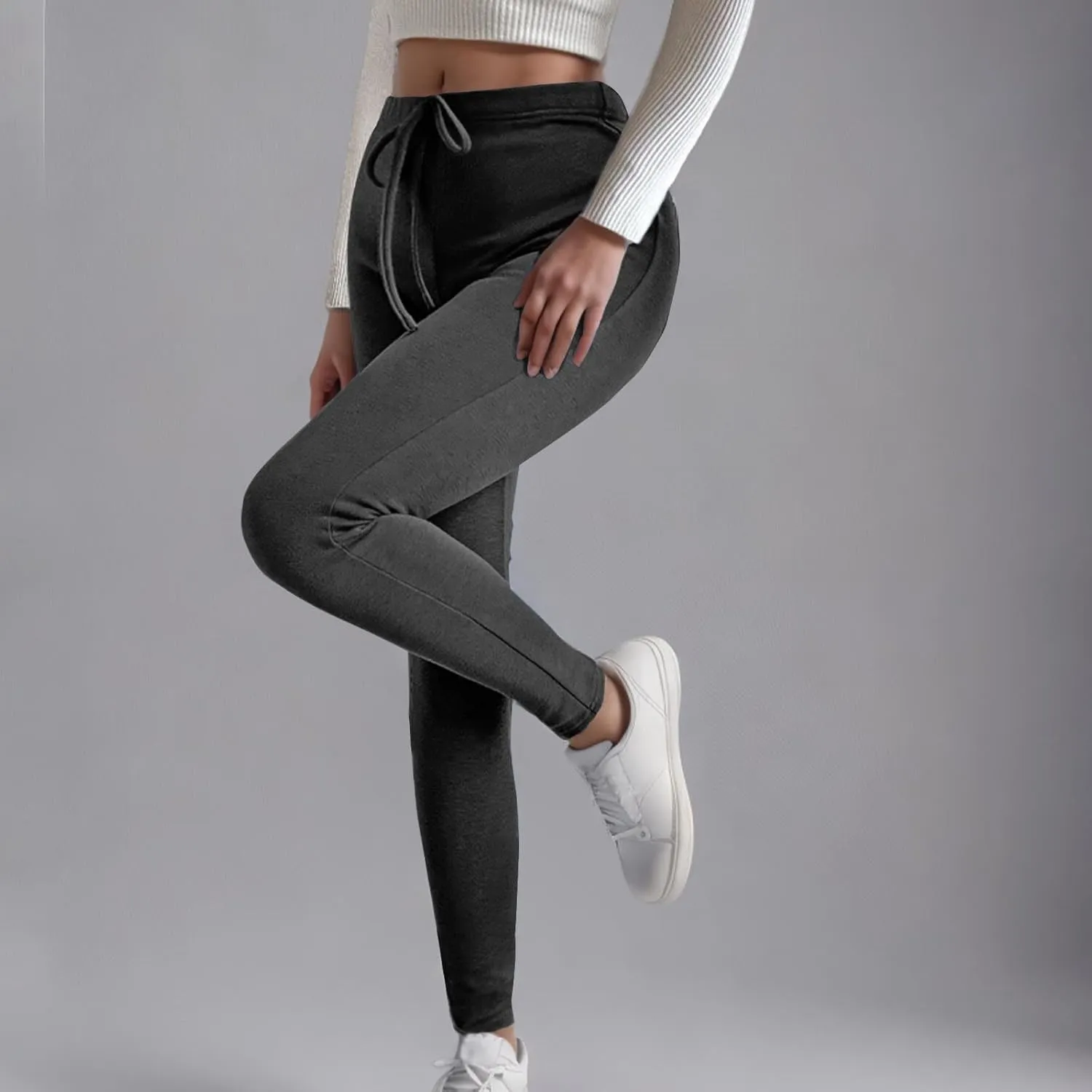 Fleece Lined Leggings for Women High Waisted Yoga Pants Athletic Ski Hiking Joggers Winter Thermal Underwear Bottoms