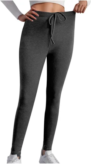 Fleece Lined Leggings for Women High Waisted Yoga Pants Athletic Ski Hiking Joggers Winter Thermal Underwear Bottoms