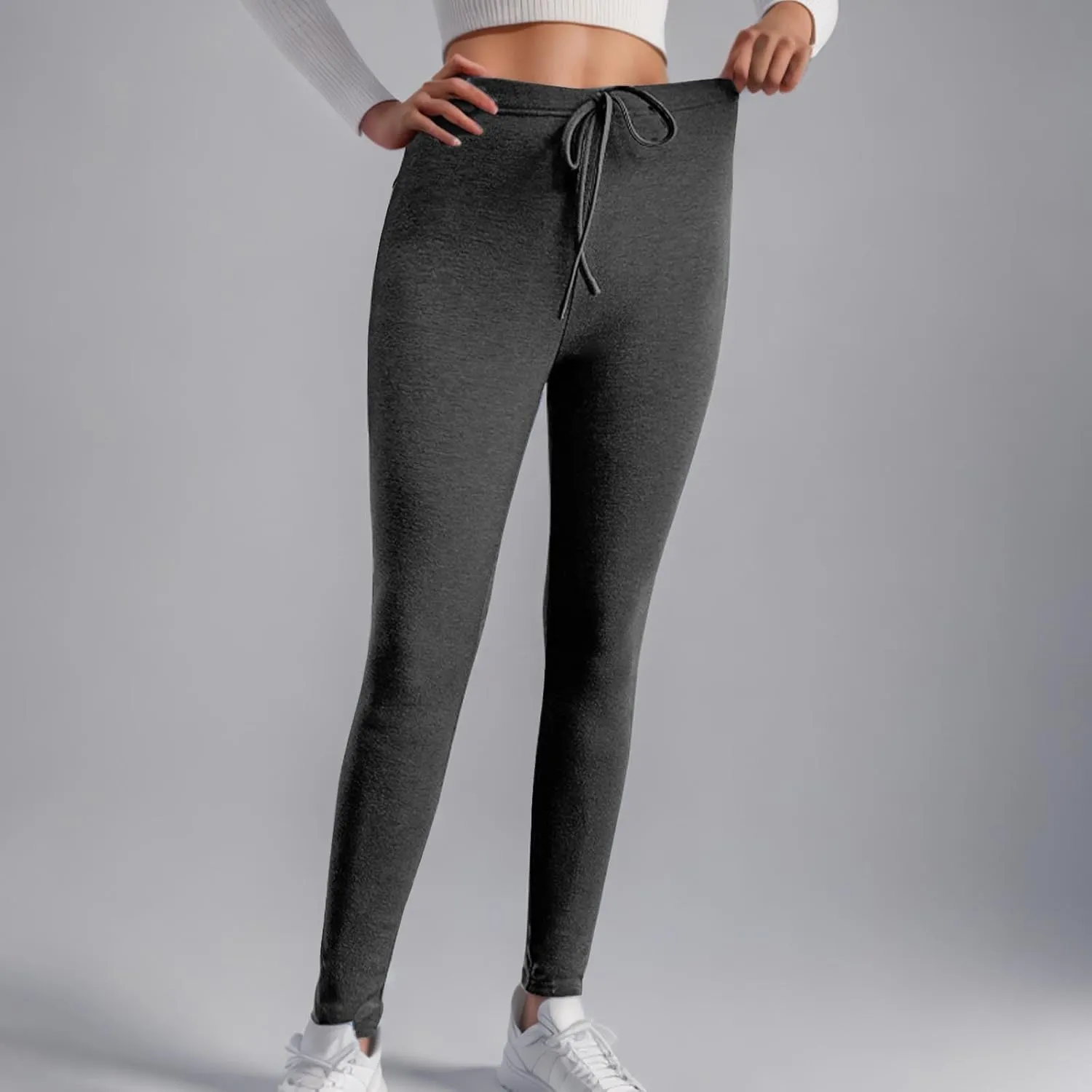 Fleece Lined Leggings for Women High Waisted Yoga Pants Athletic Ski Hiking Joggers Winter Thermal Underwear Bottoms
