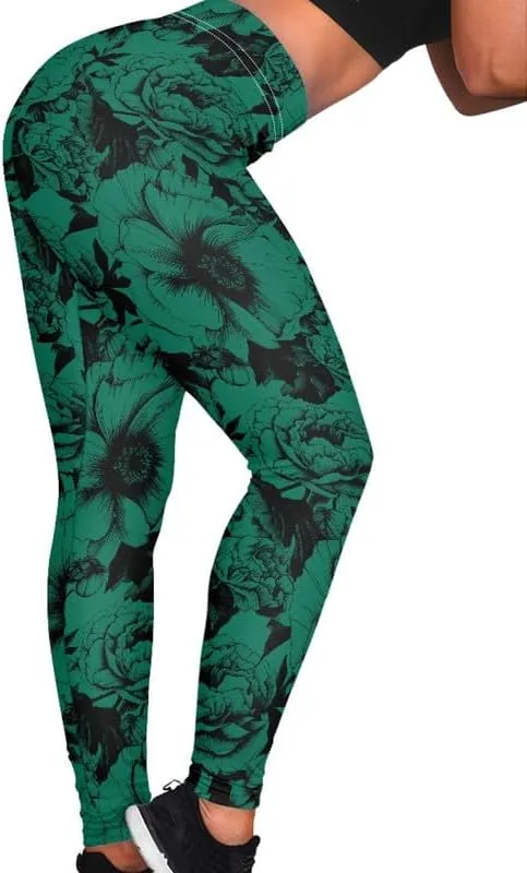 Floral Humming Bird Over Size Women's High-Waist Yoga Legging Dolphin Galaxy Bee Tie-Dye Jogging Cycling Activewear
