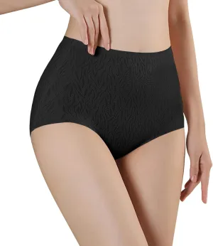 Franterd High Waist Seamless Underwear for Women Full Coverage Brief No Show Panties Sexy Comfortable Ladies Bikini Underwear
