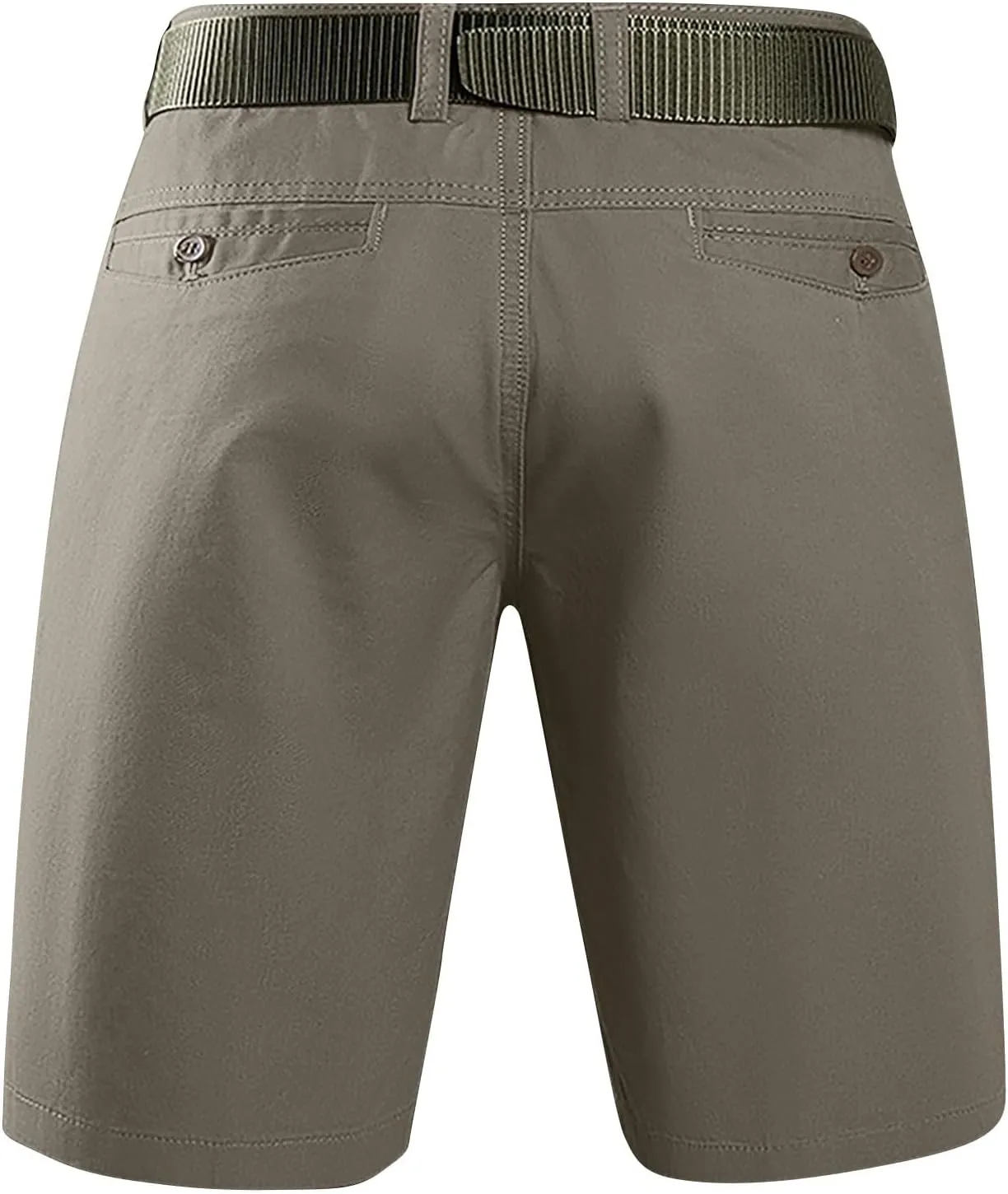 Golf Shorts Men Cotton Button Fly Lightweight Stretch Quick Dry Breathable Work Active Wear Gym Gear Workout with Pocket