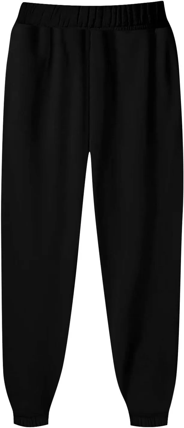 Gumipy Sweat Pants for Womens Plus Size Ultra-Soft Solid Joggers with Pockets Baggy Fleece Lined Lounge Pants Activewear