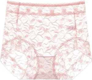 Heevina High Waisted Underwear For Women Lace Sexy Full Coverage Shaping Panty Panties Tummy Control Soft Seamless