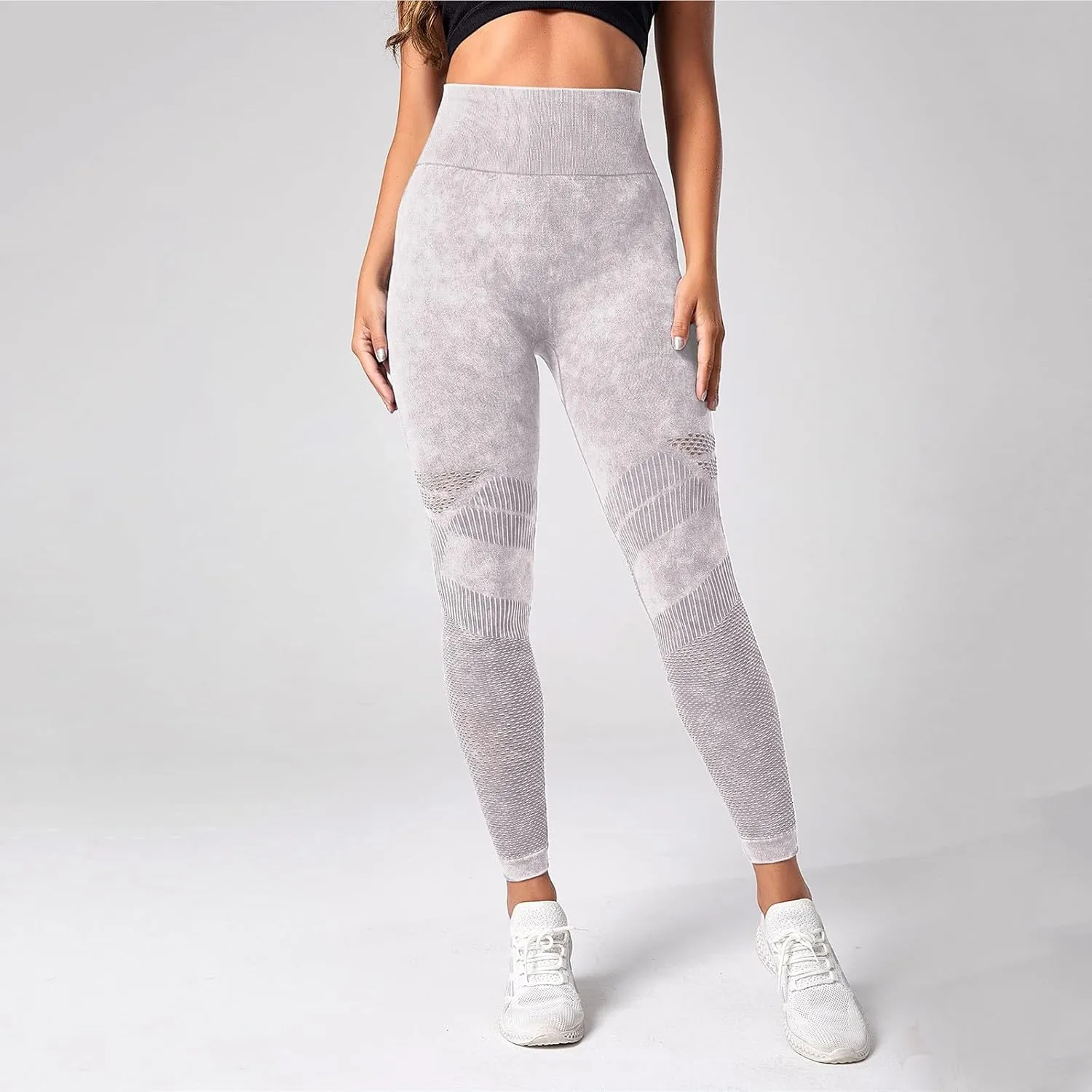 High Waist Leggings for Women Smile Contour Tummy Control Slimming Booty Leggings Workout Running Butt Lift Tights
