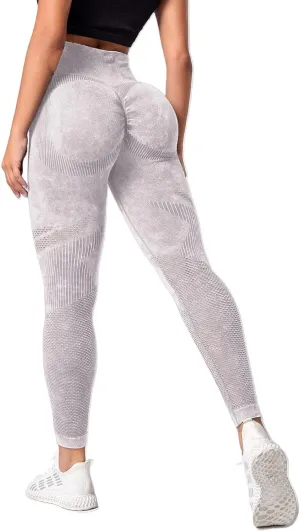 High Waist Leggings for Women Smile Contour Tummy Control Slimming Booty Leggings Workout Running Butt Lift Tights