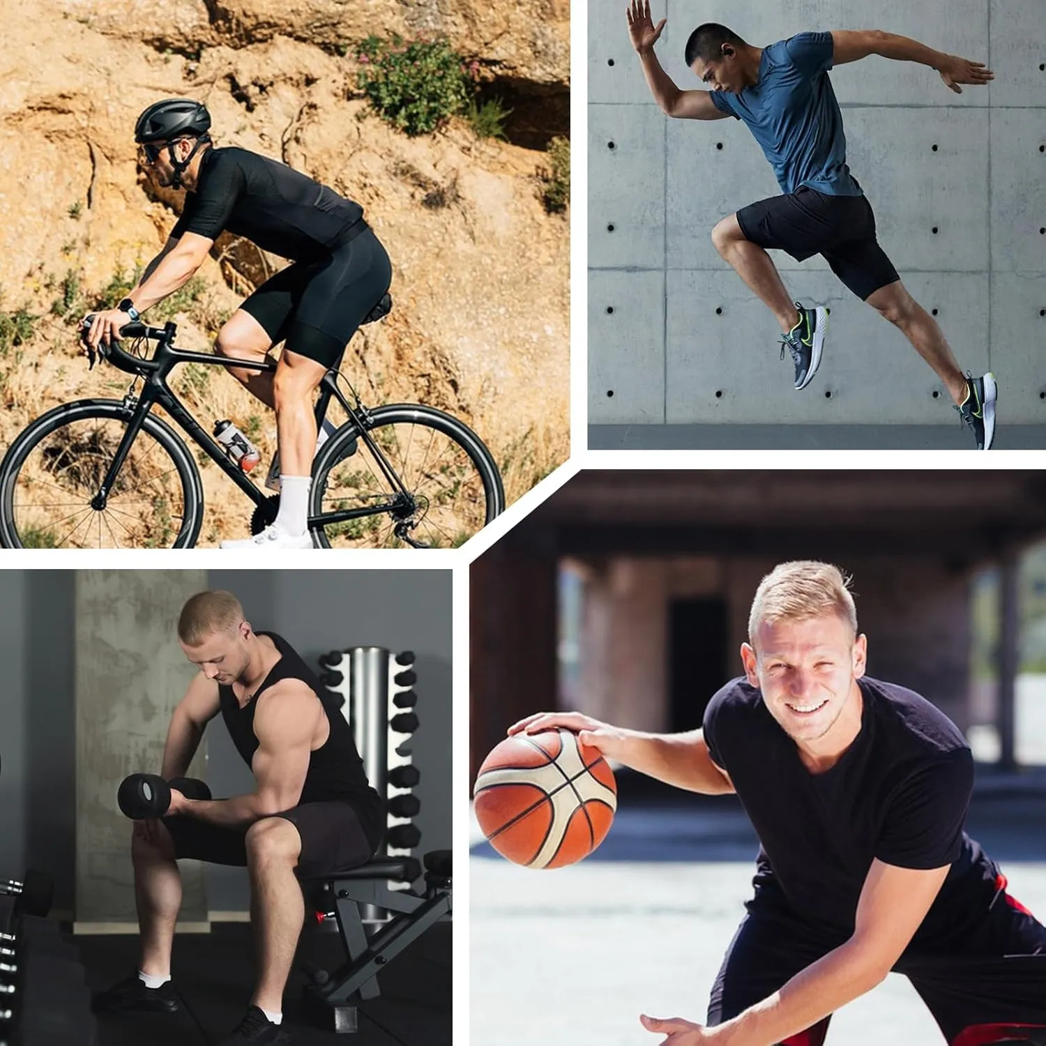 HYCOPROT Compression Shorts Men with Pocket Spandex Sports Tights Athletic Performance Baselayer Workout Running Underwear