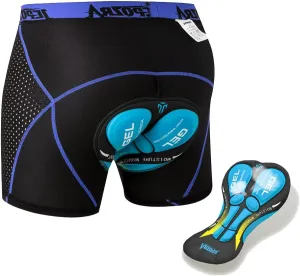 JEPOZRA Men's Cycling Underwear Shorts 3D Padded Bike Shorts Breathable Quick Dry Pants