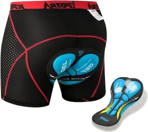 JEPOZRA Men's Cycling Underwear Shorts 3D Padded Bike Shorts Breathable Quick Dry Pants