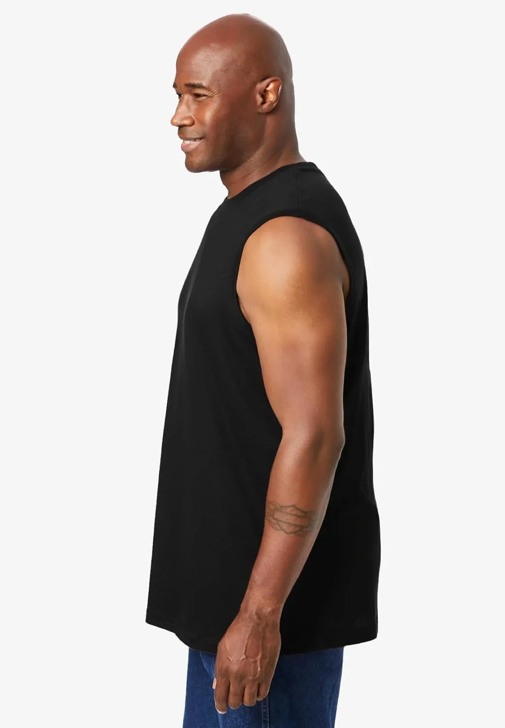 KingSize Men's Big & Tall Shrink-Less Lightweight Muscle T-Shirt